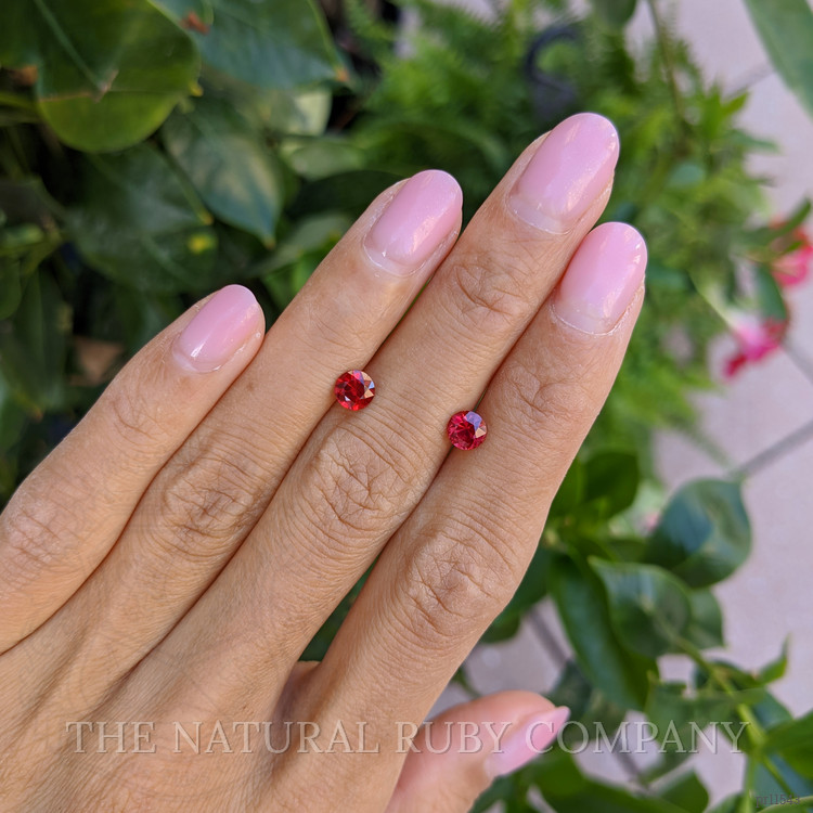 1.26 Ct.Tw. Ruby Pair from Mozambique