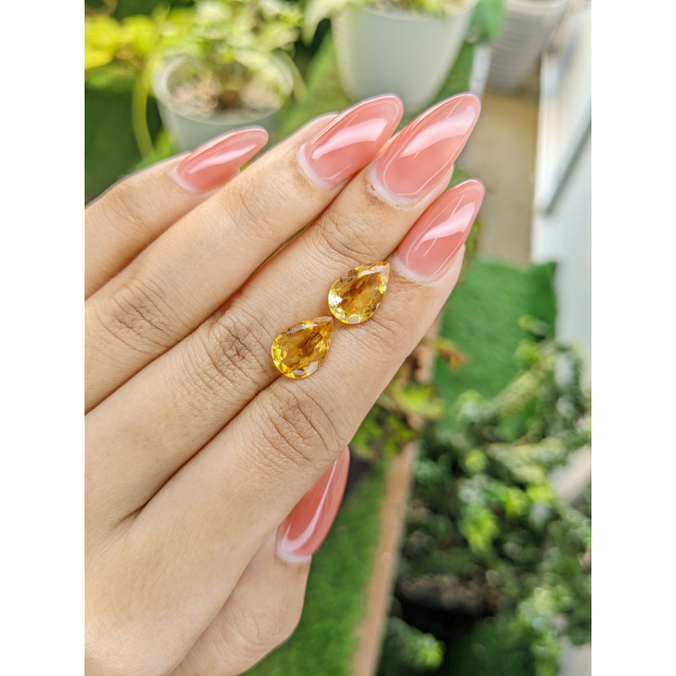 4.72 Ct.Tw. Citrine Pair from Brazil