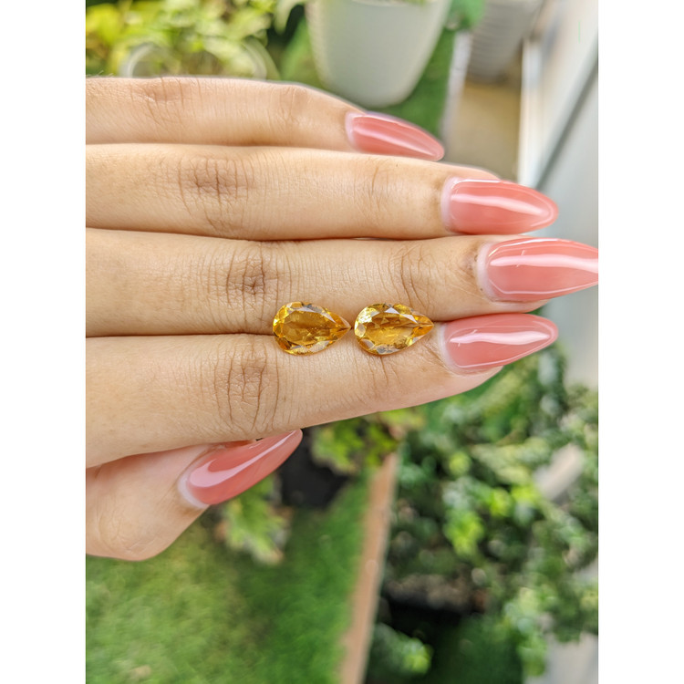 4.72 Ct.Tw. Citrine Pair from Brazil