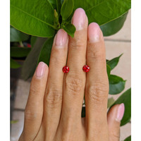 1.28 Ct.Tw.Total Carat Weight Ruby Pair from Mozambique Life Style