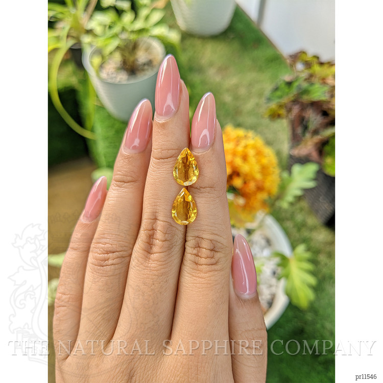 4.01 Ct.Tw. Citrine Pair from Brazil