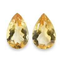 4.75 Ct.Tw. Pear Citrine Pair