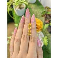 4.75 Ct.Tw.Total Carat Weight Citrine Pair from Brazil Life Style