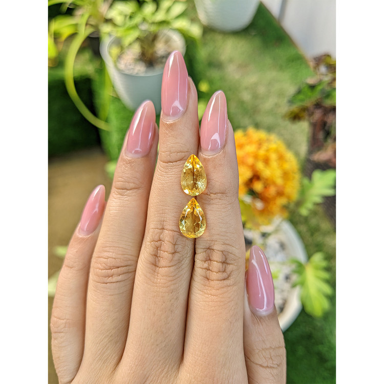 4.75 Ct.Tw. Citrine Pair from Brazil