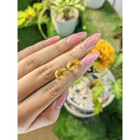 4.75 Ct.Tw.Total Carat Weight Citrine Pair from Brazil Life Style