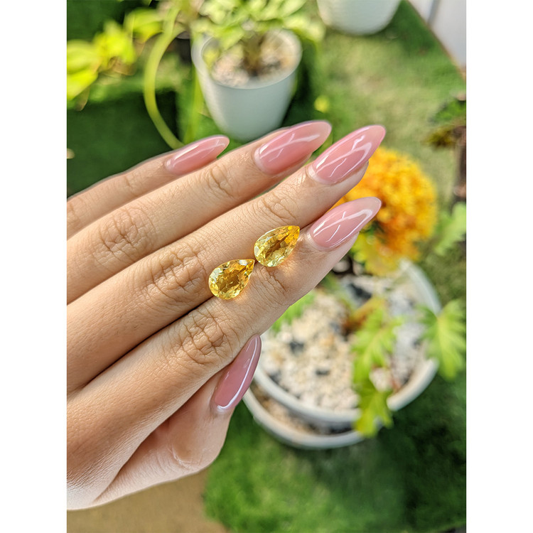 4.75 Ct.Tw. Citrine Pair from Brazil