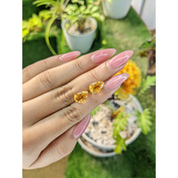 5.03 Ct.Tw.Total Carat Weight Citrine Pair from Brazil Life Style