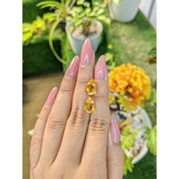5.03 Ct.Tw.Total Carat Weight Citrine Pair from Brazil Life Style