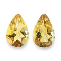 5.40 Ct.Tw. Pear Citrine Pair