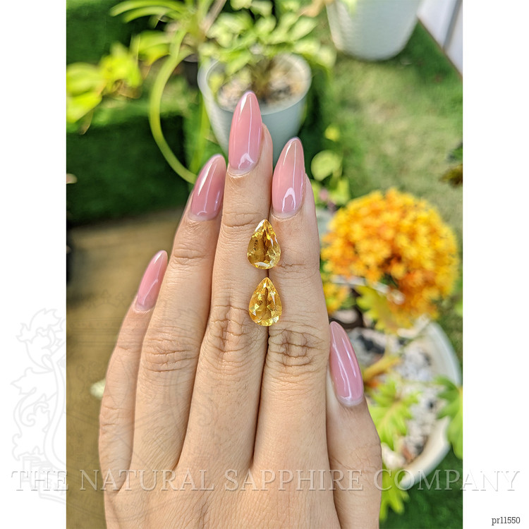 5.40 Ct.Tw. Citrine Pair from Brazil
