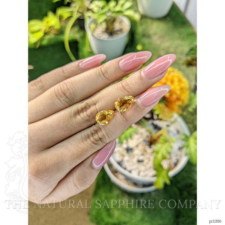 5.40 Ct.Tw. Citrine Pair from Brazil