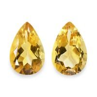 5.30 Ct.Tw. Pear Citrine Pair