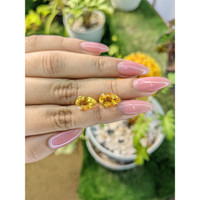 5.30 Ct.Tw.Total Carat Weight Citrine Pair from Brazil Life Style
