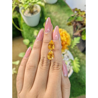 5.30&nbsp;Ct.Tw.Total Carat Weight Citrine Pair from Brazil Life Style