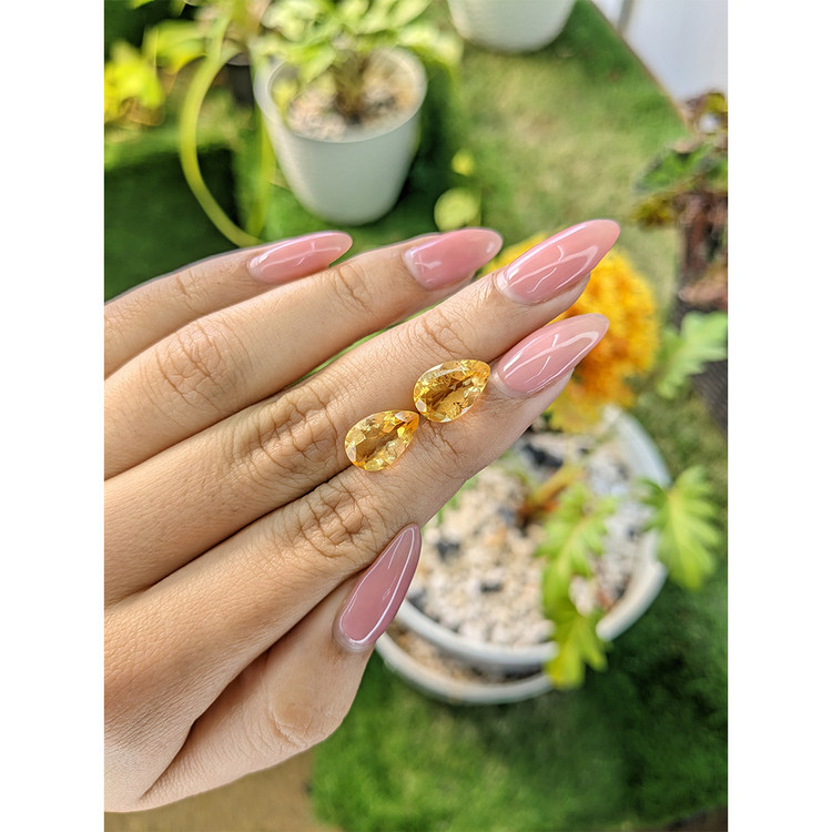 5.19 Ct.Tw. Citrine Pair from Brazil