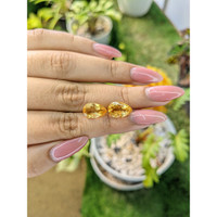 5.19 Ct.Tw.Total Carat Weight Citrine Pair from Brazil Life Style