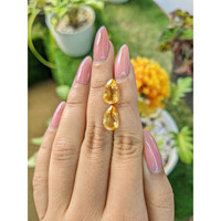 5.19 Ct.Tw.Total Carat Weight Citrine Pair from Brazil Life Style