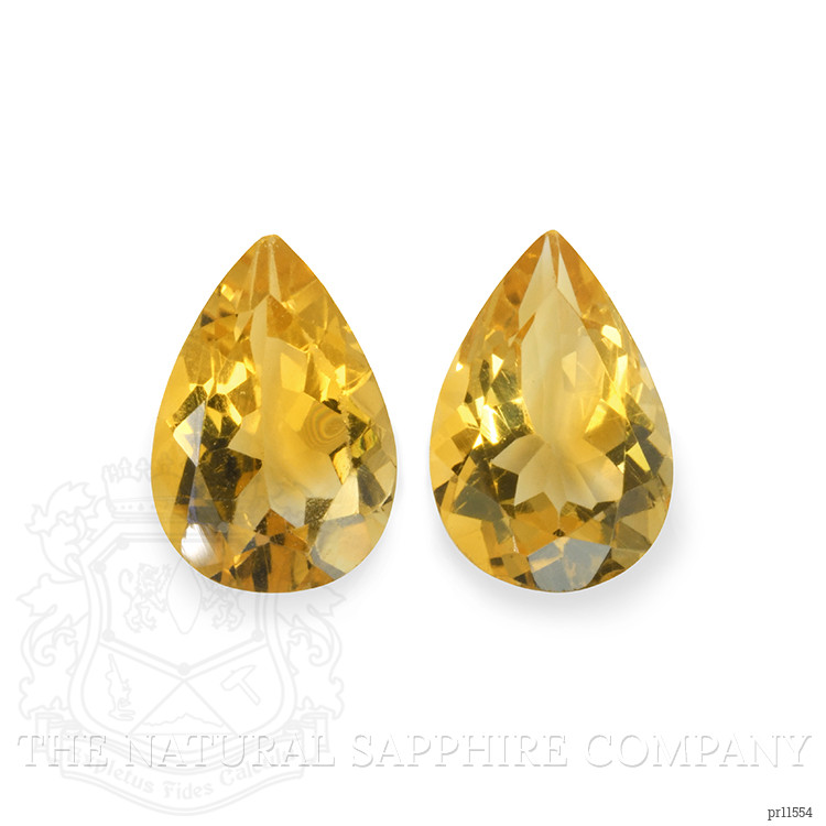 5.29 Ct.Tw. Yellow Citrine Pair from Brazil