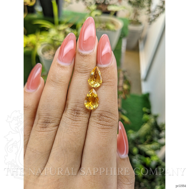 5.29 Ct.Tw. Yellow Citrine Pair from Brazil