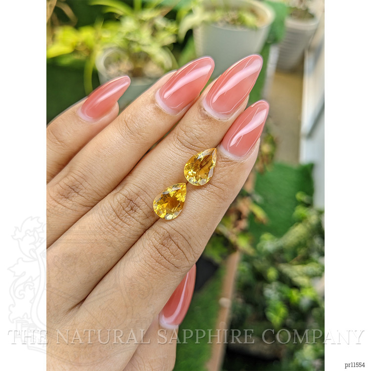 5.29 Ct.Tw. Yellow Citrine Pair from Brazil