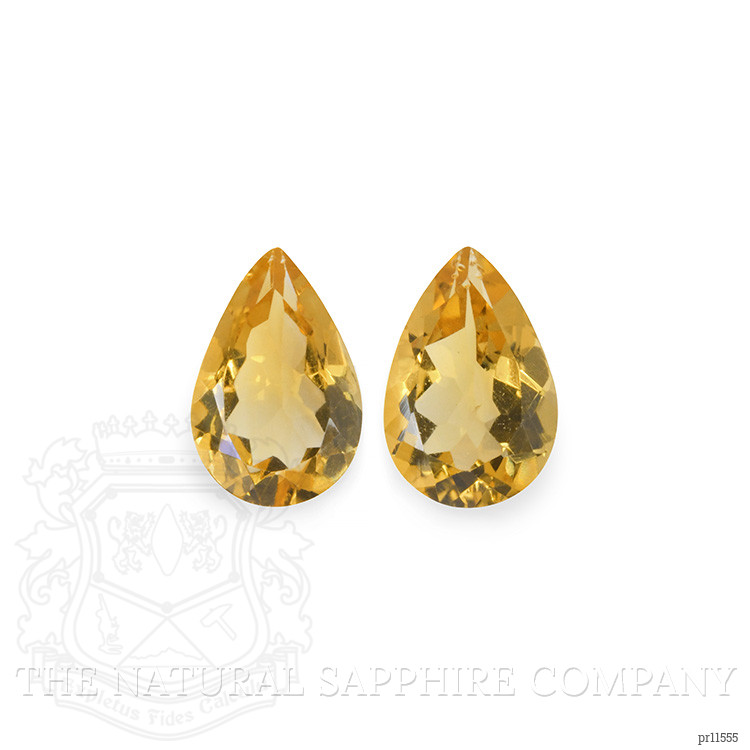 4.73 Ct.Tw. Yellow Citrine Pair from Brazil