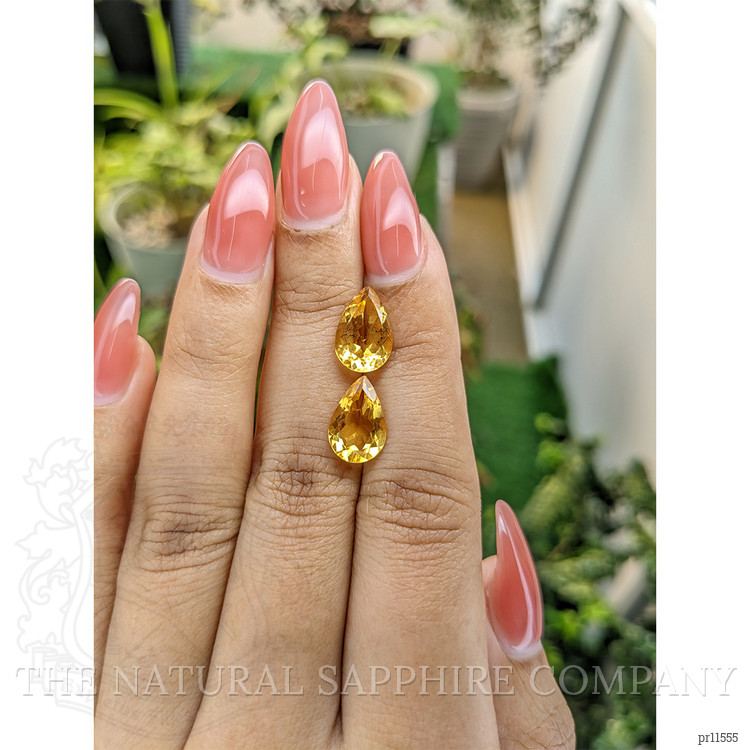4.73 Ct.Tw. Yellow Citrine Pair from Brazil