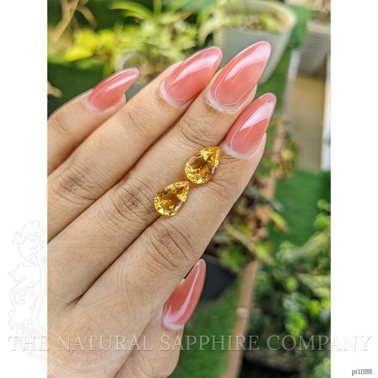 4.73 Ct.Tw. Yellow Citrine Pair from Brazil