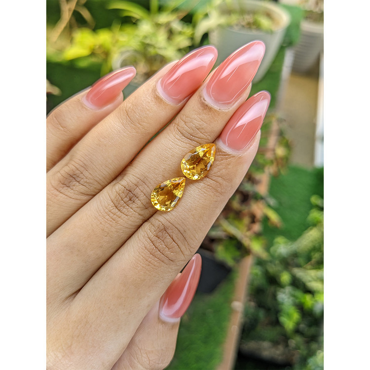 4.73 Ct.Tw. Citrine Pair from Brazil