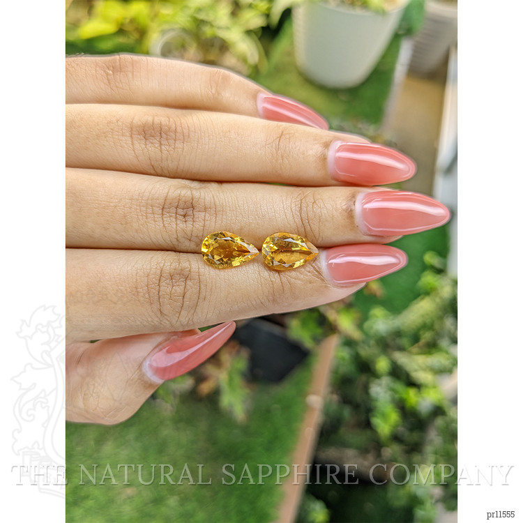 4.73 Ct.Tw. Yellow Citrine Pair from Brazil