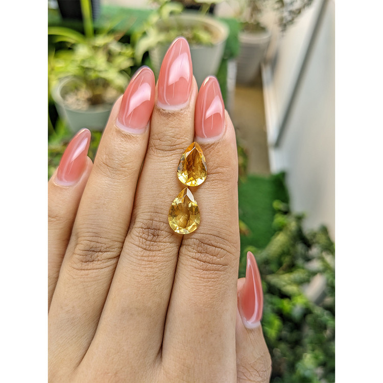 5.31 Ct.Tw. Citrine Pair from Brazil