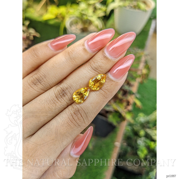 5.26 Ct.Tw. Yellow Citrine Pair from Brazil