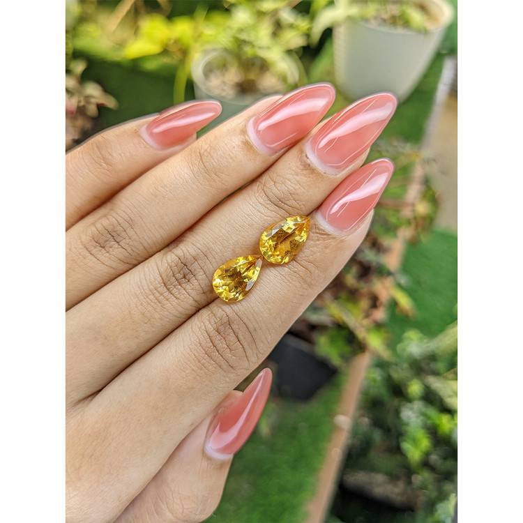 5.26 Ct.Tw. Citrine Pair from Brazil