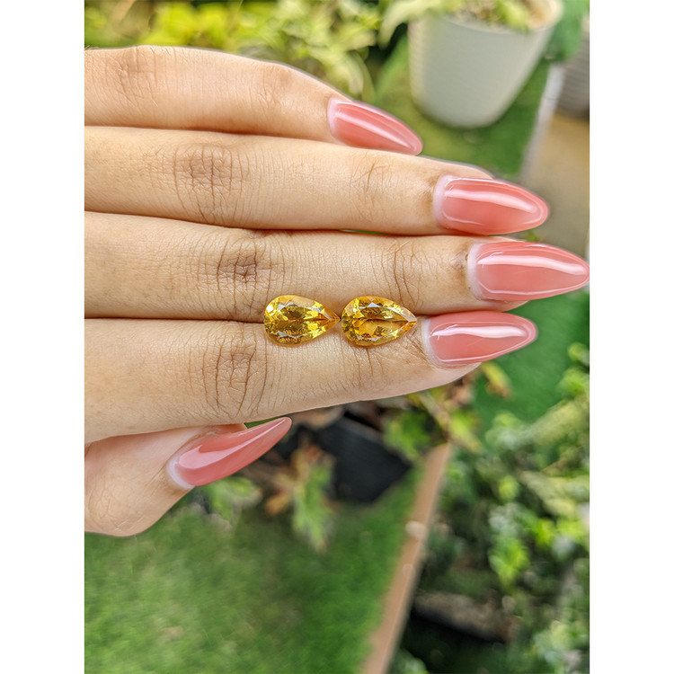 5.26 Ct.Tw. Citrine Pair from Brazil