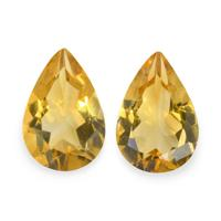 4.68 Ct.Tw. Pear Citrine Pair
