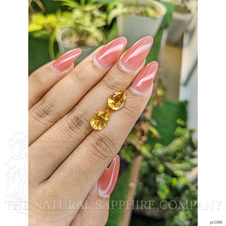 4.68 Ct.Tw. Citrine Pair from Brazil