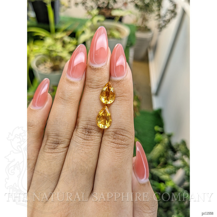 4.68 Ct.Tw. Citrine Pair from Brazil