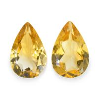 4.61 Ct.Tw. Pear Citrine Pair