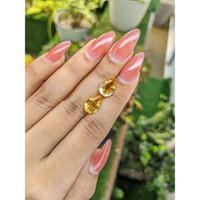 4.61 Ct.Tw.Total Carat Weight Citrine Pair from Brazil Life Style