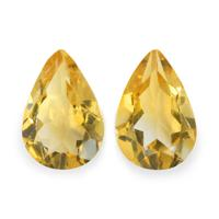 4.69 Ct.Tw. Pear Citrine Pair