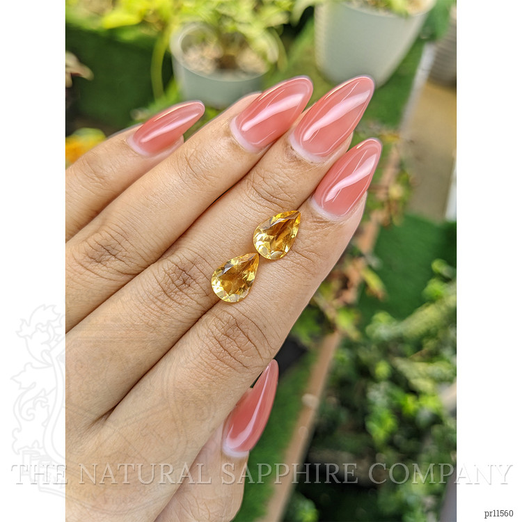 4.69 Ct.Tw. Citrine Pair from Brazil