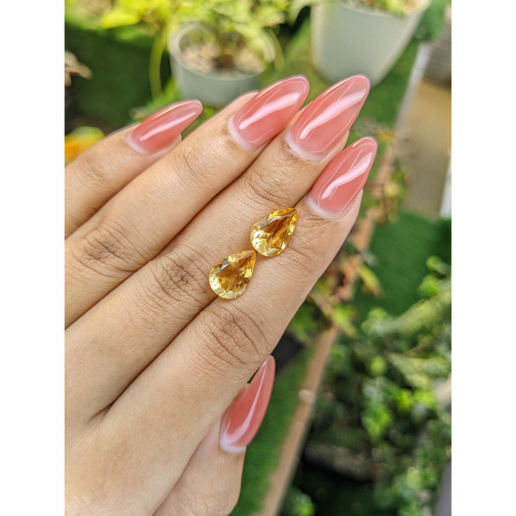 4.69 Ct.Tw. Citrine Pair from Brazil