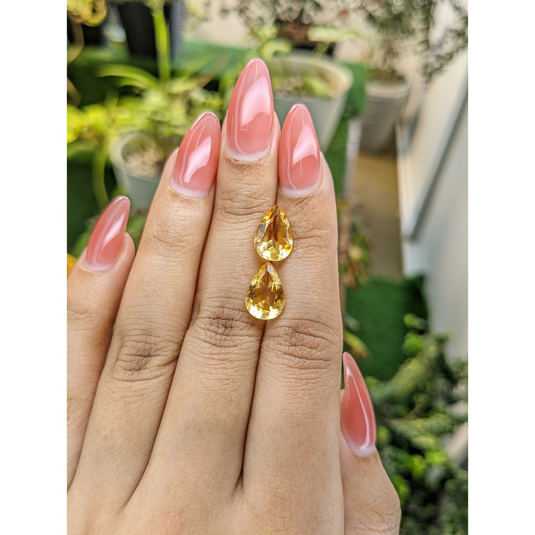 4.69 Ct.Tw. Citrine Pair from Brazil