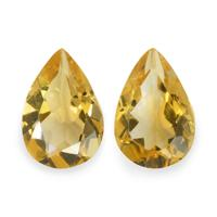 4.58 Ct.Tw. Pear Citrine Pair
