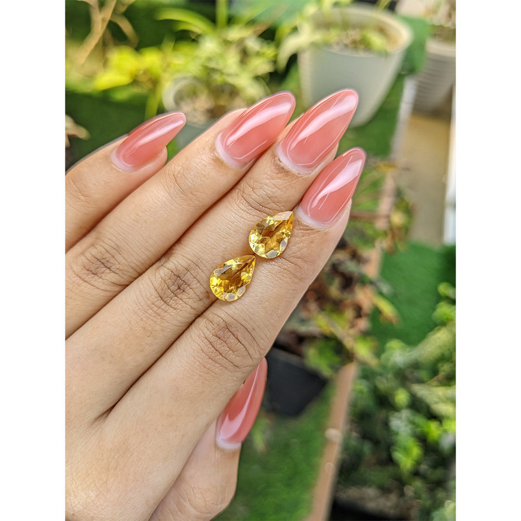 4.58 Ct.Tw. Citrine Pair from Brazil