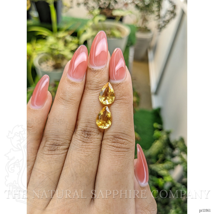4.58 Ct.Tw. Citrine Pair from Brazil