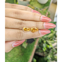 4.92 Ct.Tw.Total Carat Weight Citrine Pair from Brazil Life Style
