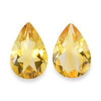 4.44 Ct.Tw. Pear Citrine Pair
