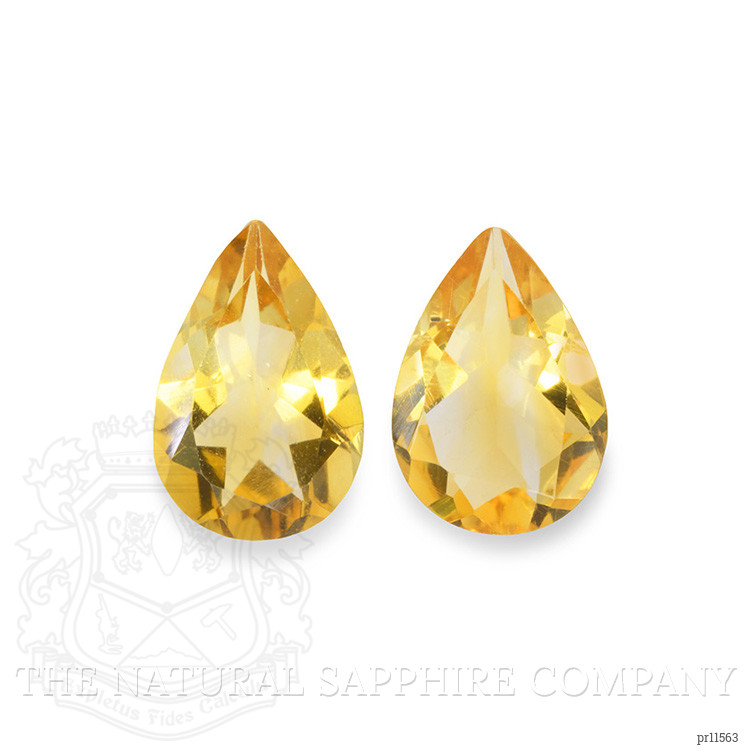 4.44 Ct.Tw. Yellow Citrine Pair from Brazil