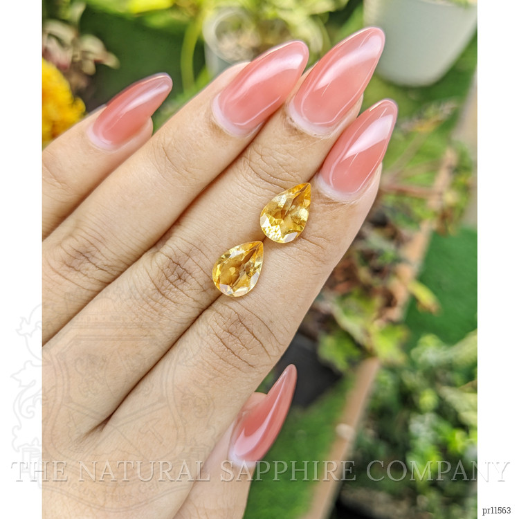 4.44 Ct.Tw. Yellow Citrine Pair from Brazil