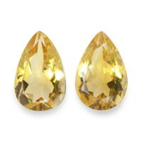 5.30 Ct.Tw. Pear Citrine Pair
